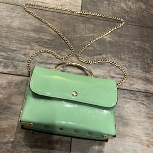 CUTE LITTLE GREEN PATENT LEATHER PURSE